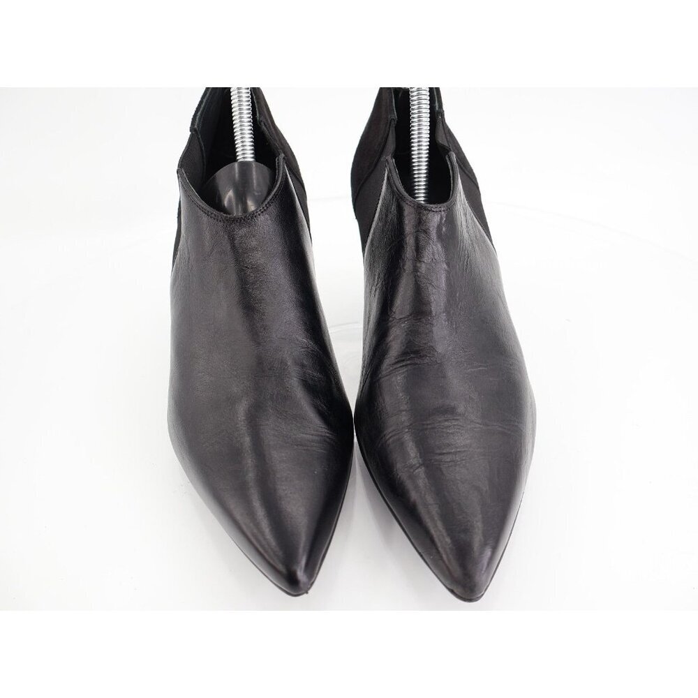 Rag & Bone Beha Chelsea Ankle Bootie Women 41 / 11 Black Leather Suede Stiletto - Picture 5 of 16